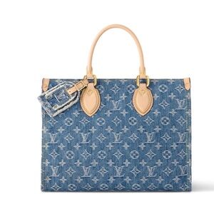 Denim Blue Designer Tote Bag